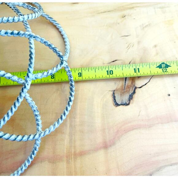 Vtg Style Twisted Metal Wire Hat Wig Display Stand Victorian Shabby Chic French - Picture 6 of 16